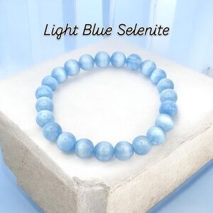 Light Blue Selenite Bracelet